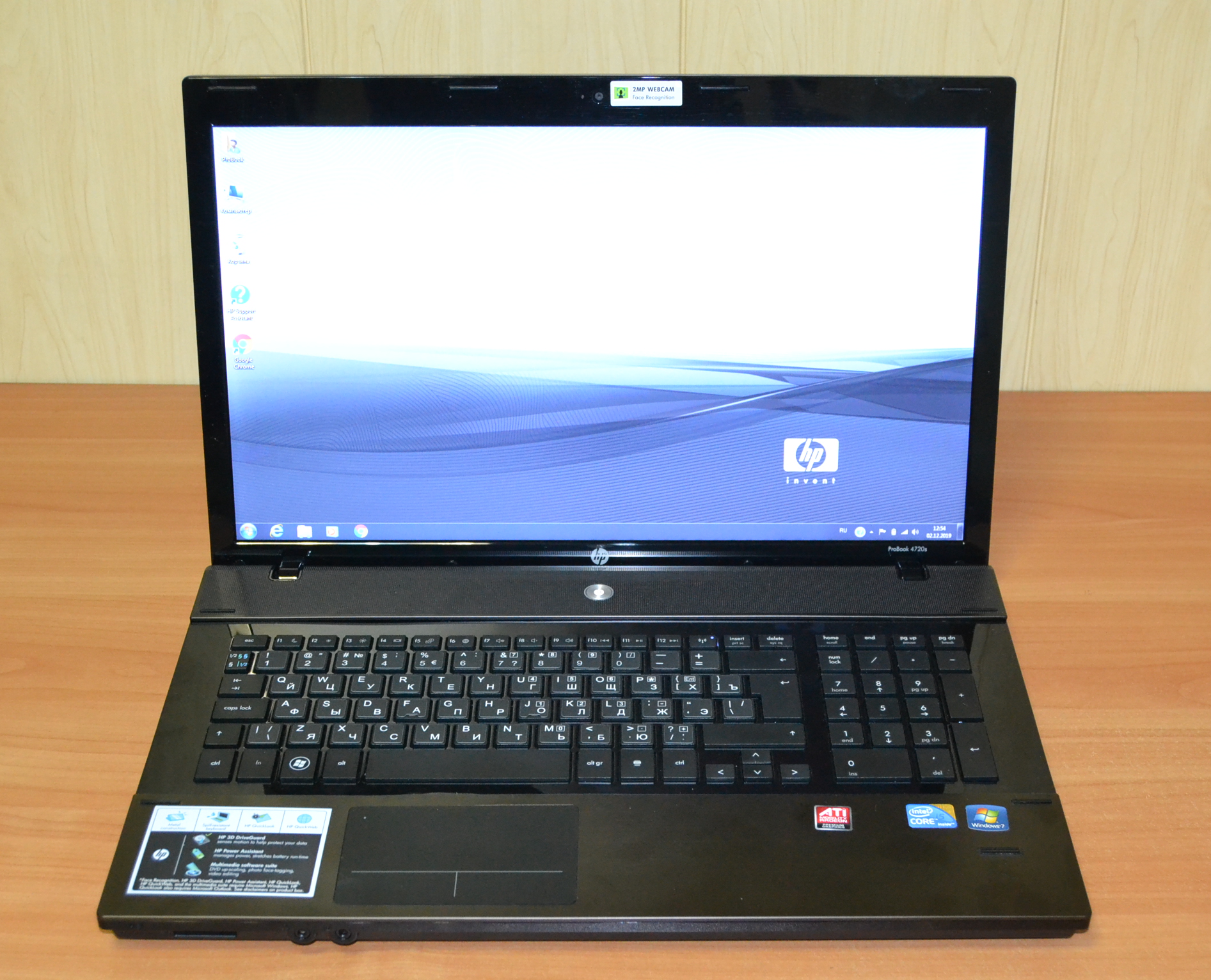 HP ProBook4720s ノートブックPC / Core-i3 /メモリ 4GB / HDD 250GB